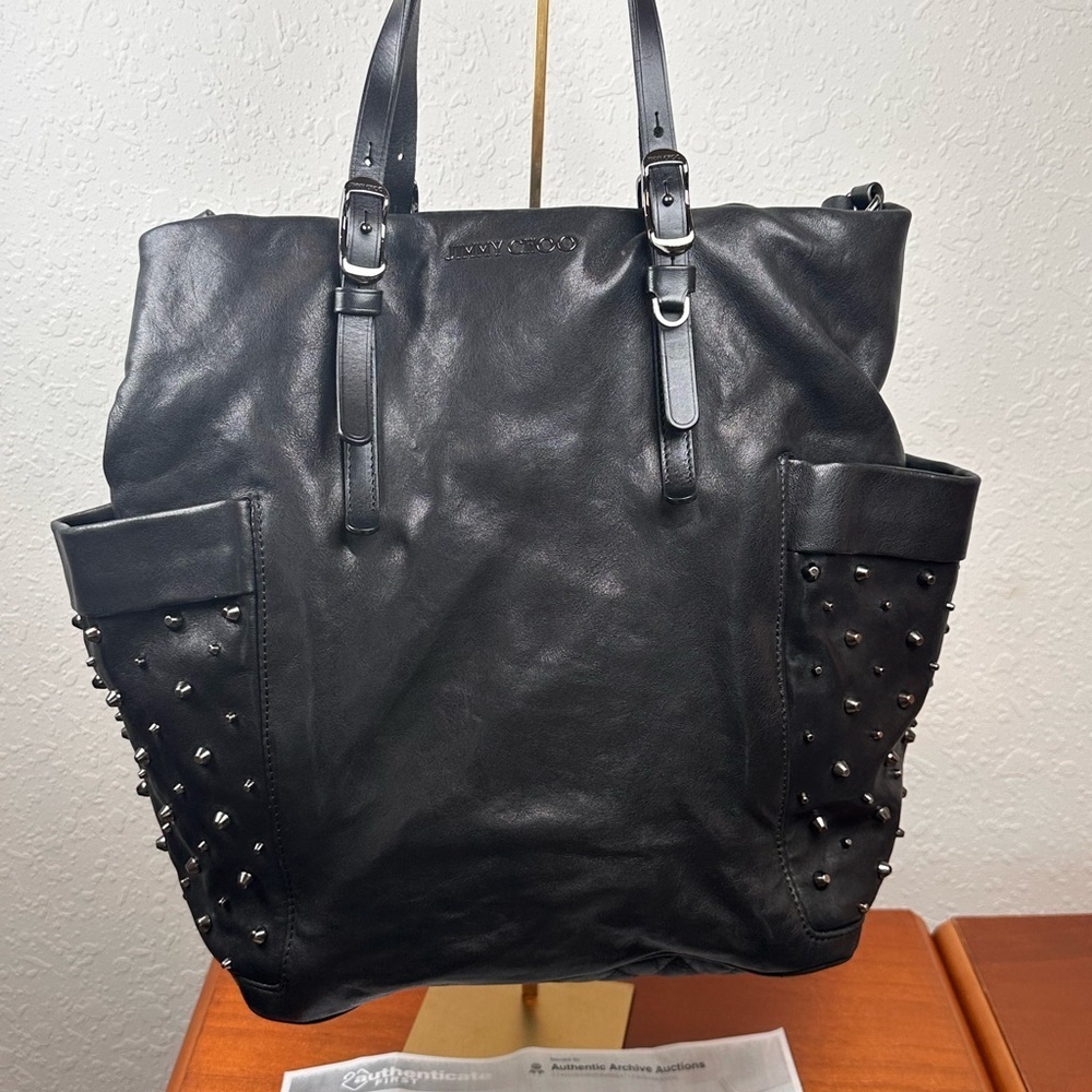 Jimmy Choo Black Quilted Leather Handbag